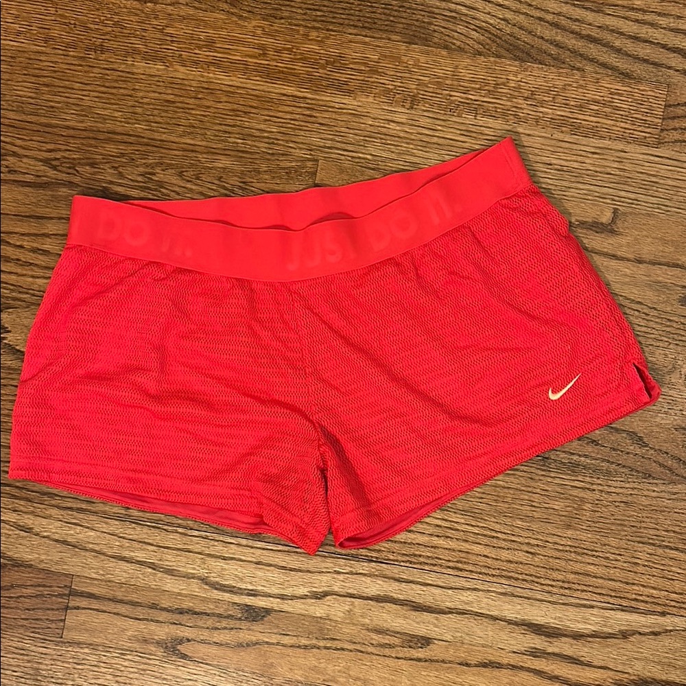 Nike | Womens Nike Dri Fit Shorts Hot Pink with Pockets-large